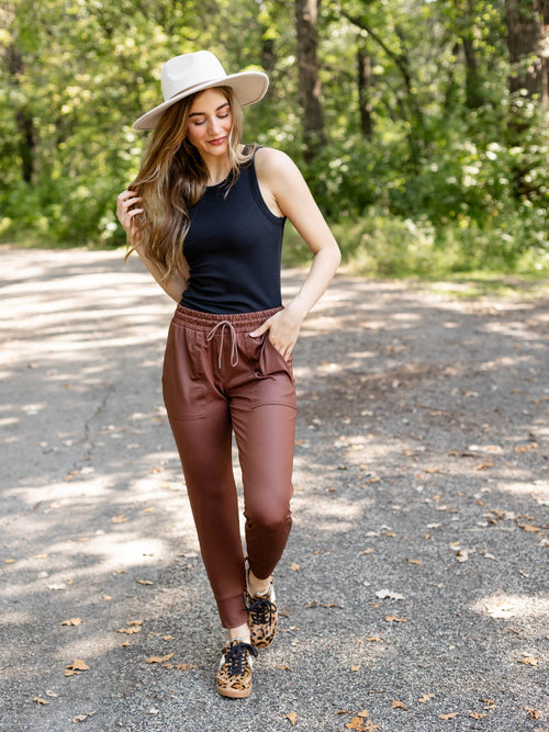 Six Fifty Zip Bottom Vegan JoggerNon - Denim bottoms