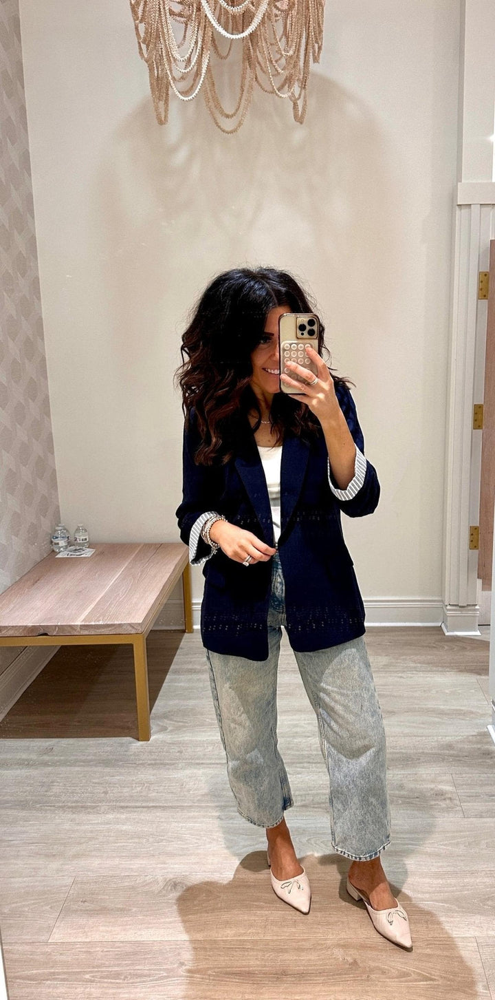 navy blue blazer