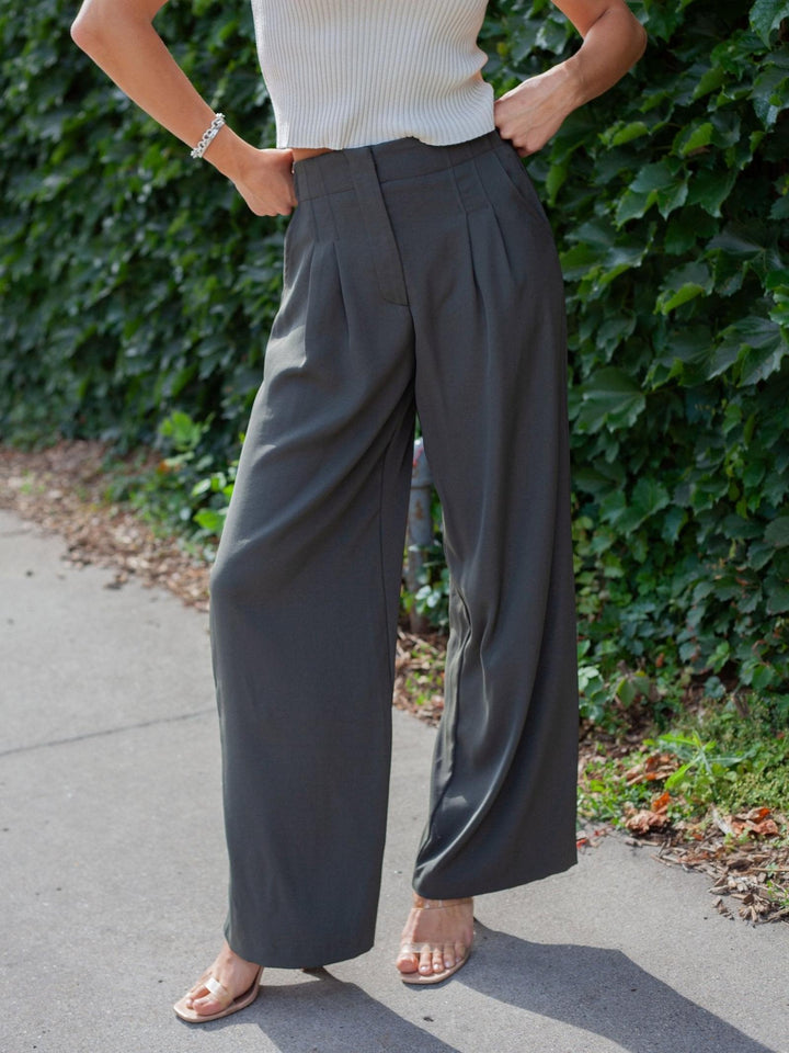 Skies Are Blue Classic Recycled Wide Leg Pants