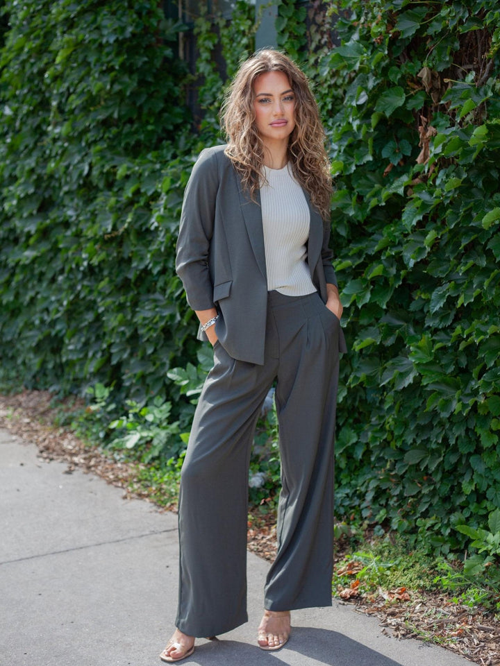 Skies Are Blue Classic Recycled Wide Leg Pants