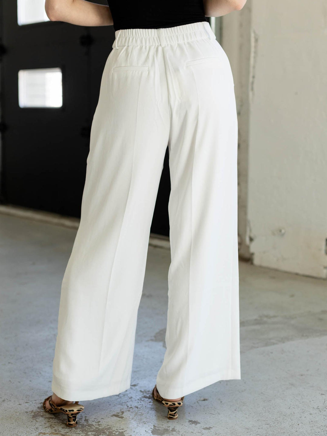 Skies Are Blue High Waisted Trouser Pant