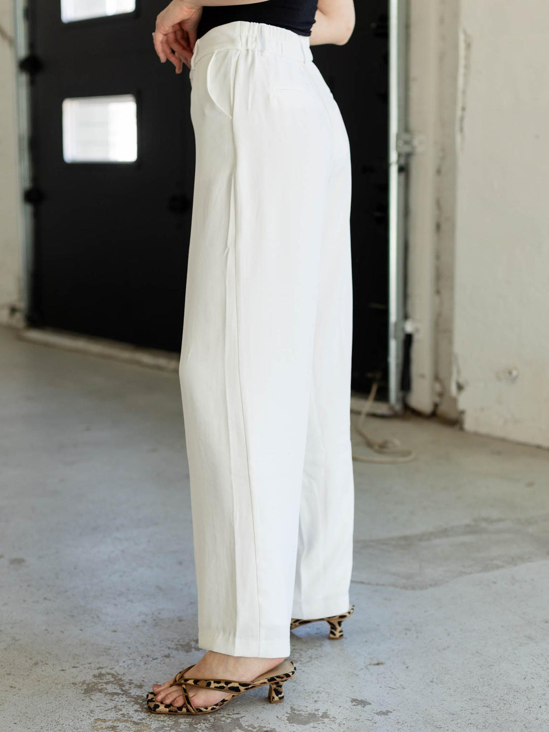 Skies Are Blue High Waisted Trouser Pant
