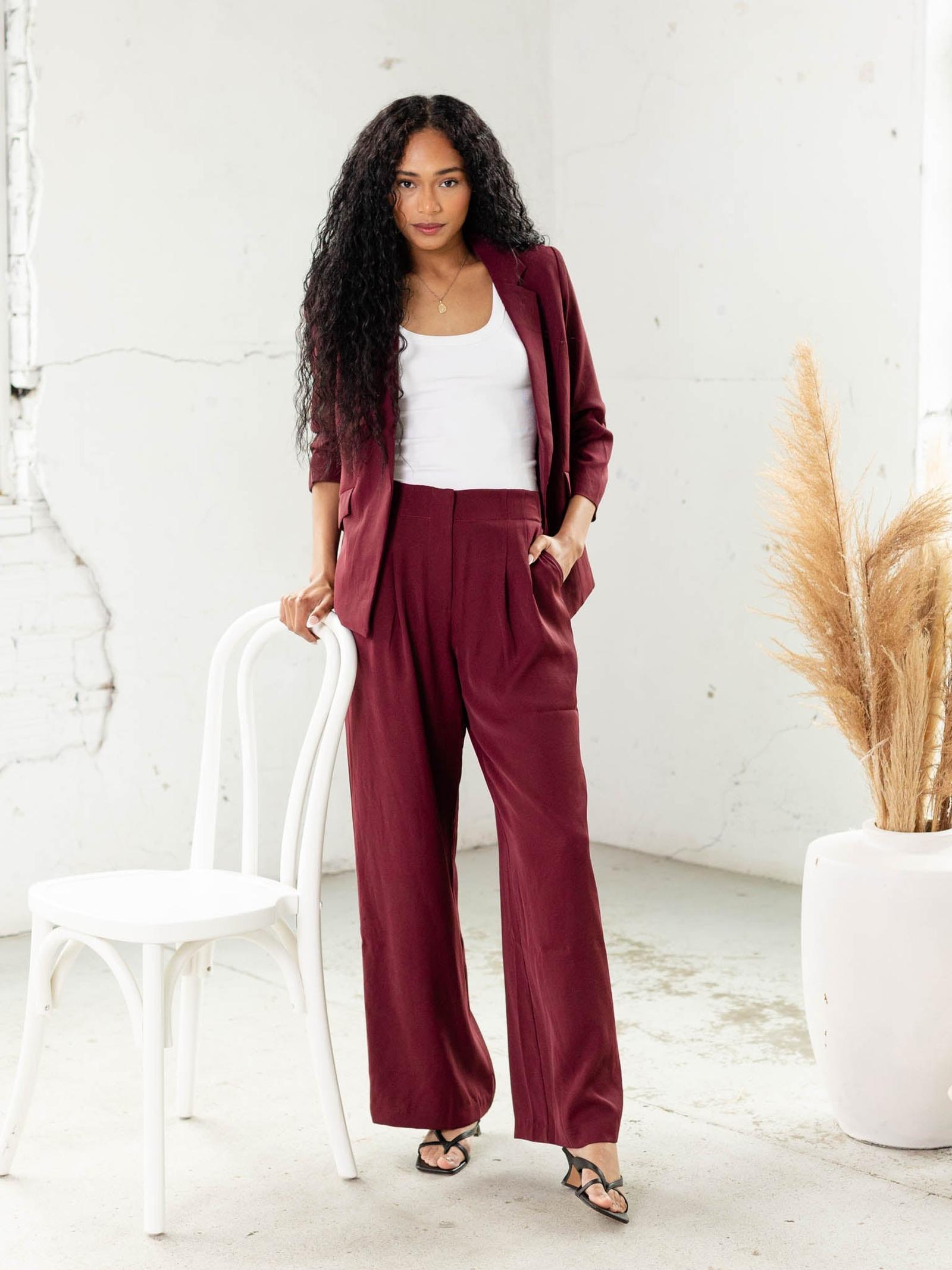 Skies Are Blue Recycled Wide Leg Pants – Leela and Lavender