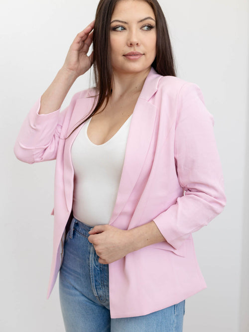 light pink blazer