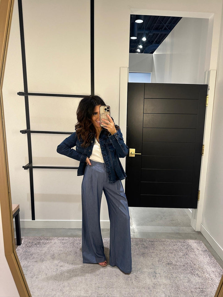 Skies Are Blue Wide Leg Striped Pant