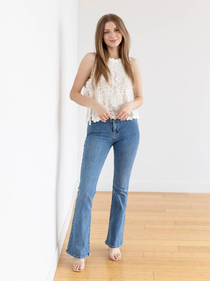 delicate crochet top