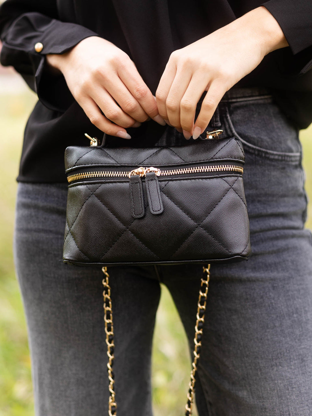 Snow Caviar Quilt Crossbody
