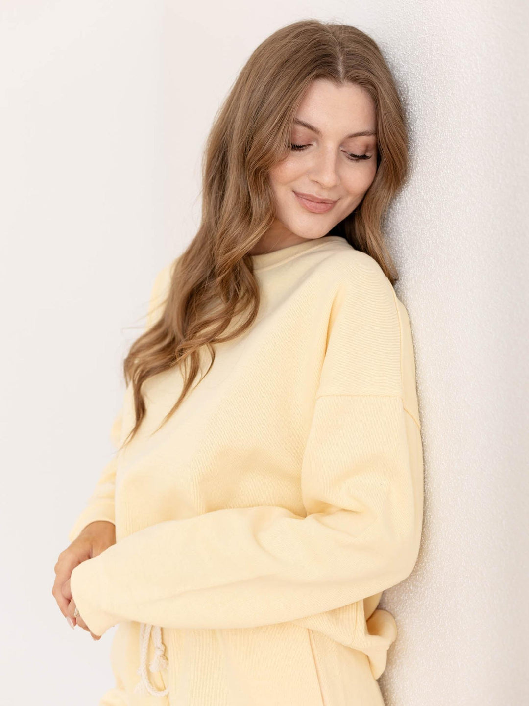 super soft crew neck sweatshirt