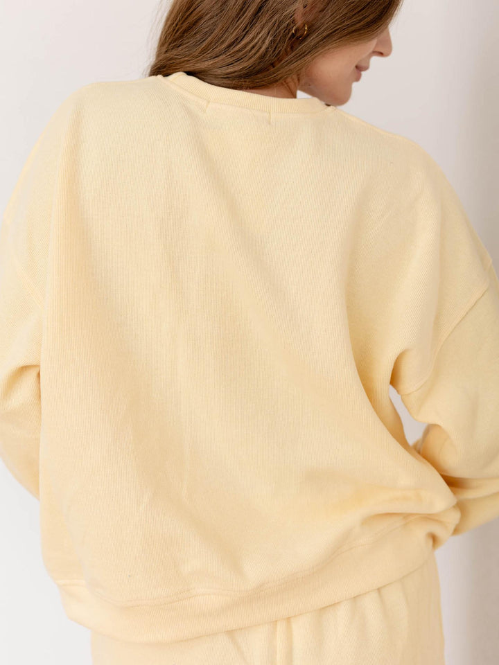 super soft crew neck sweatshirt