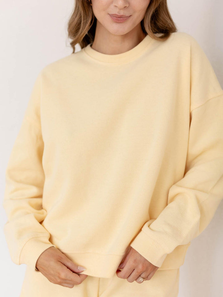 super soft crew neck sweatshirt