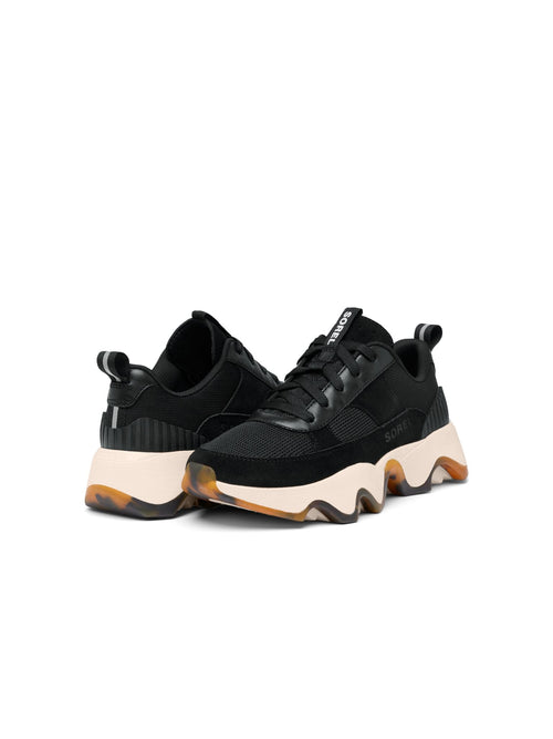 black and cream tort accent sneaker