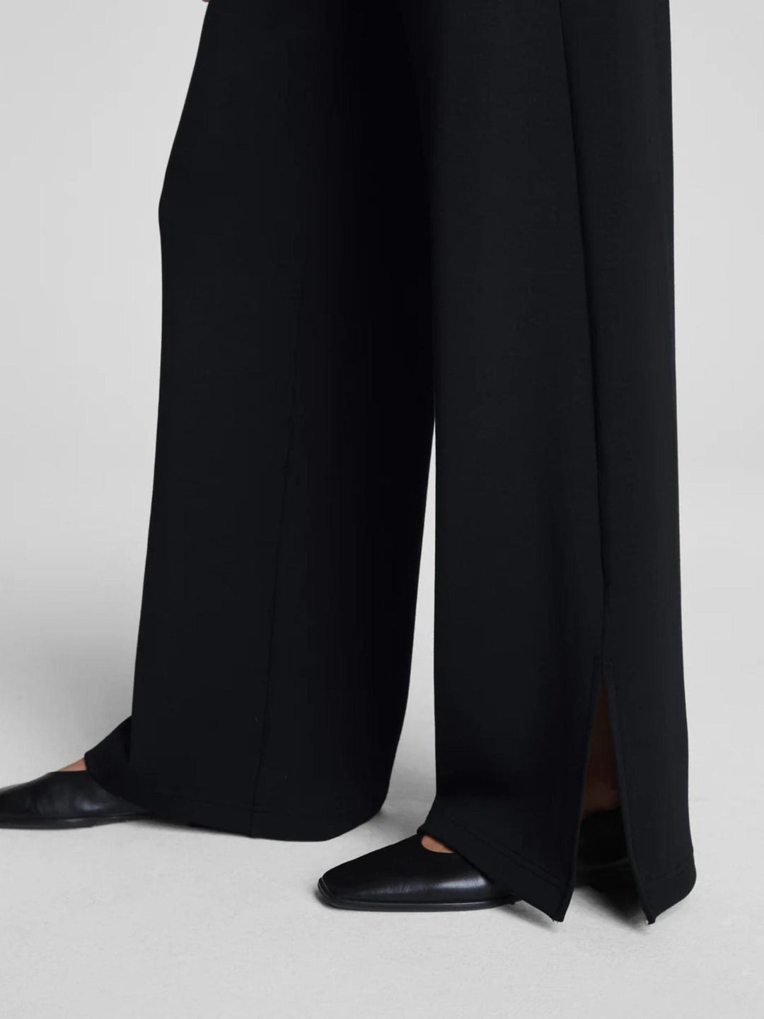 black wide leg soft pant