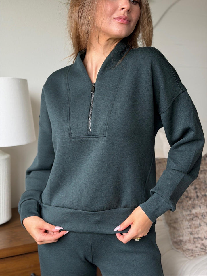 SPANX AirEssentials Shawl Collar Half Zip