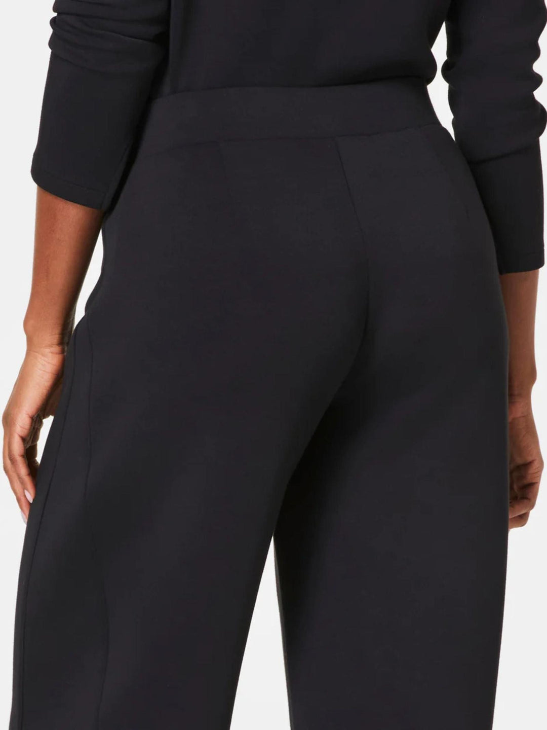 black tapered barrel leg sweatpants