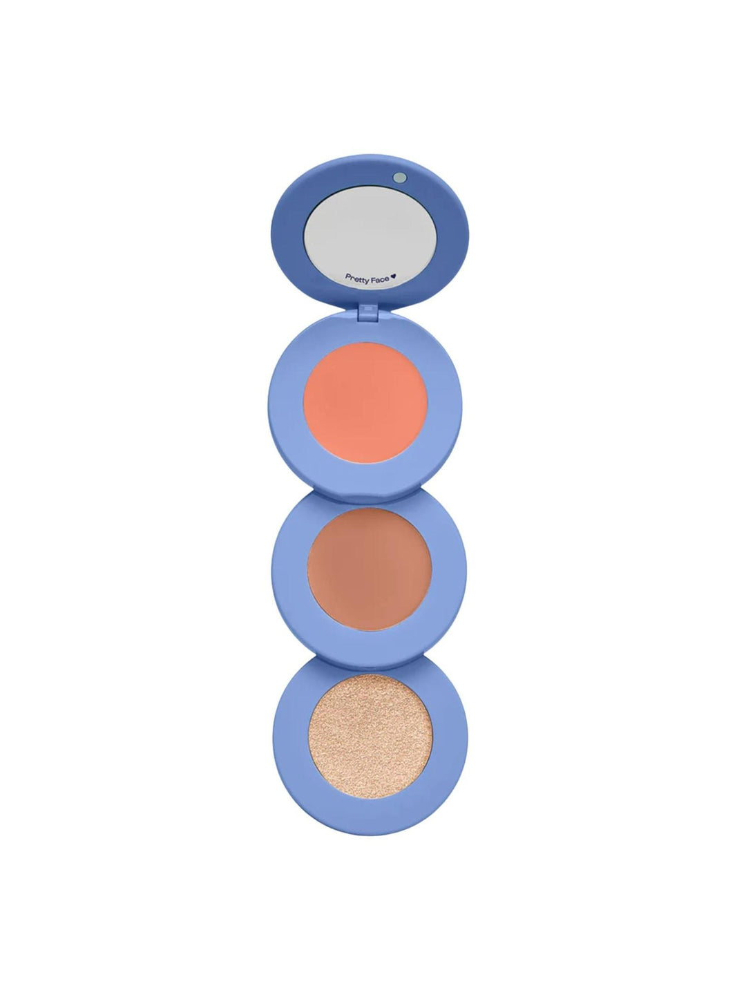 blush, bronzer, and highlighter trio
