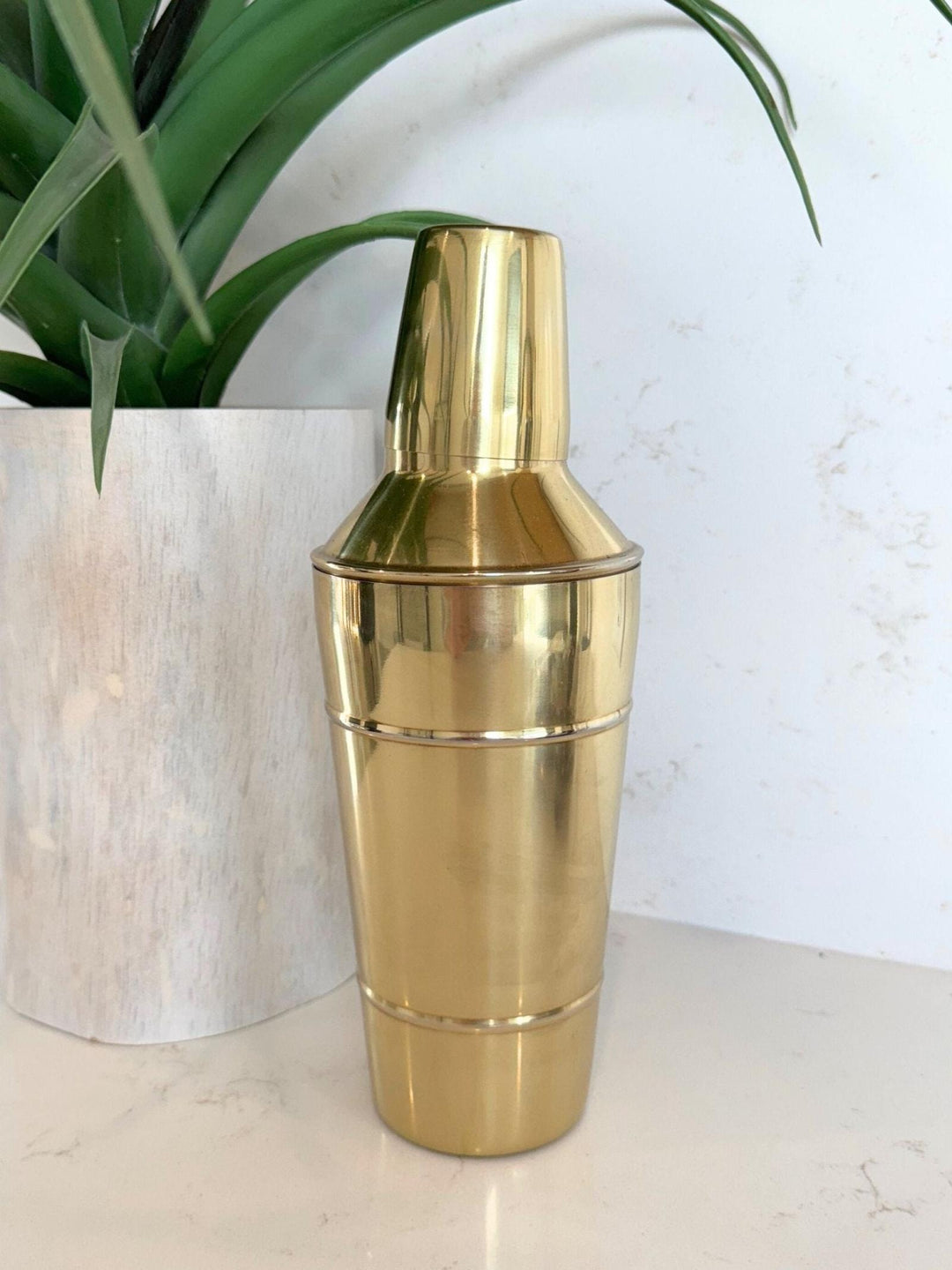 gold cocktail shaker