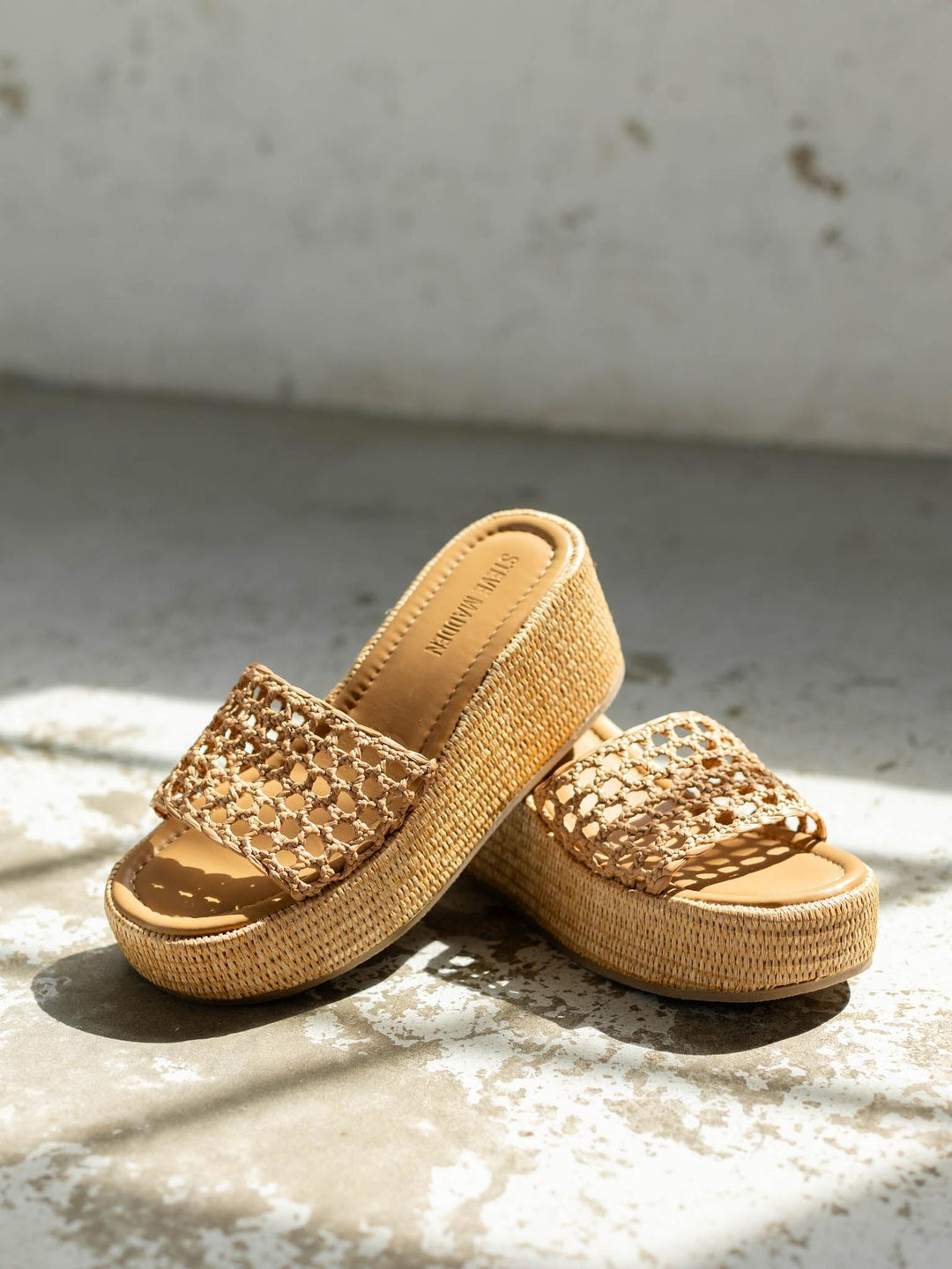 raffia wedge sandal