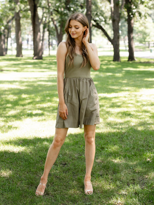 contrast knit mini dress