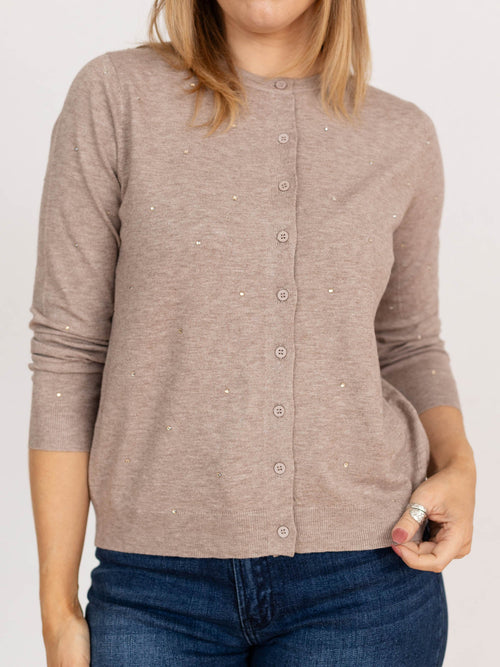 rhinestone sweater cardigan