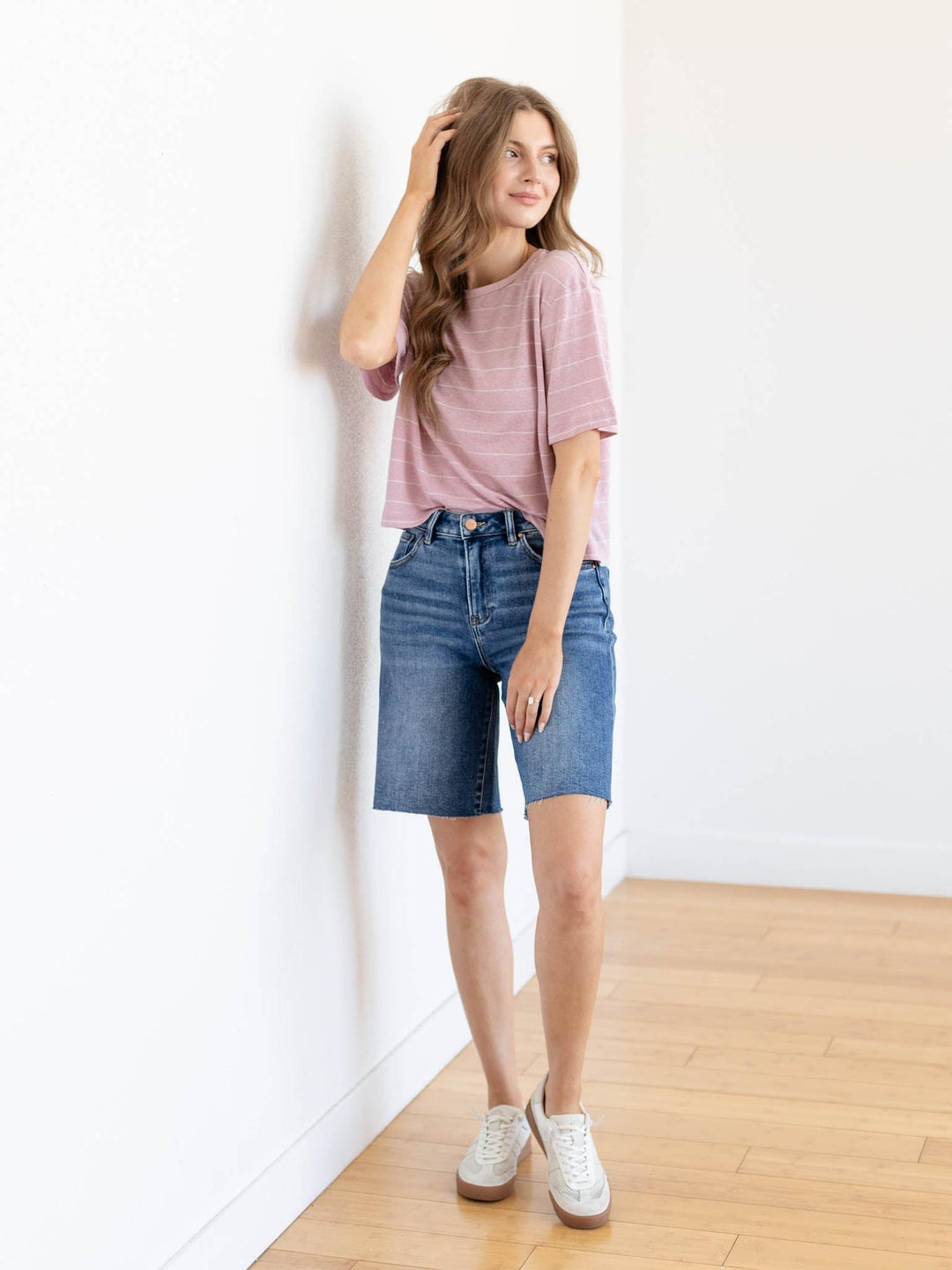 linen blend tee shirt