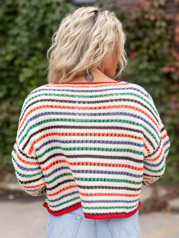 Striped Knit Sweater