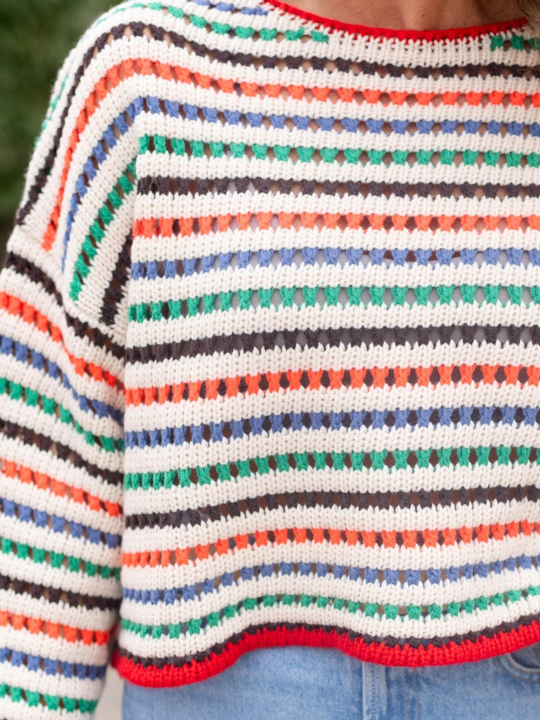 Striped Knit Sweater