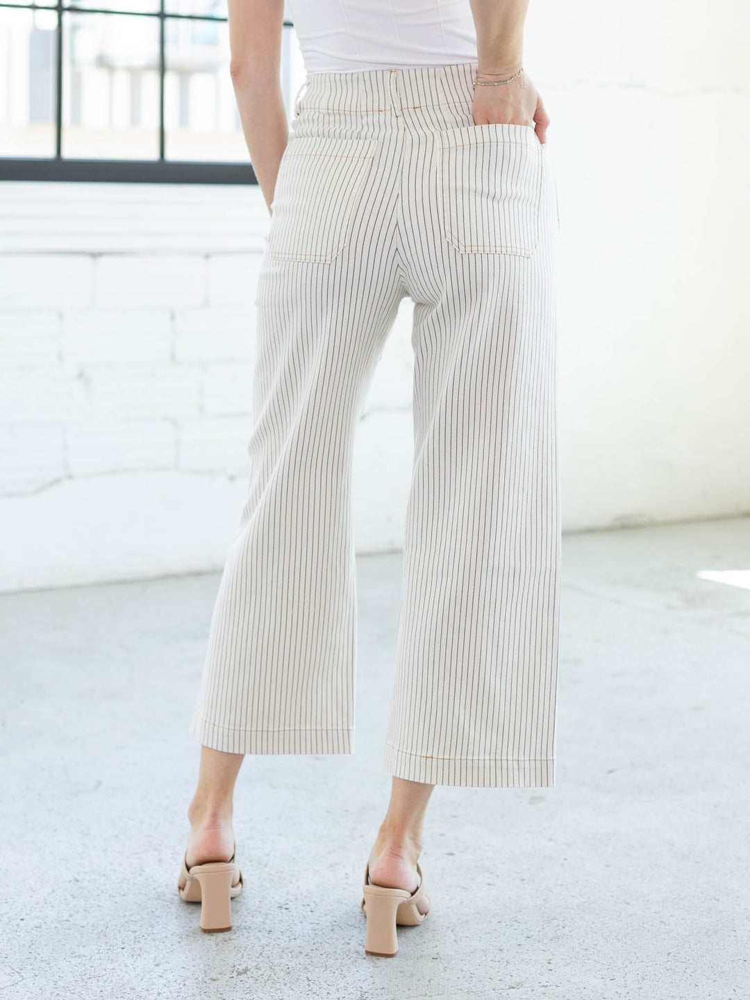 Striped Straight Leg Pants