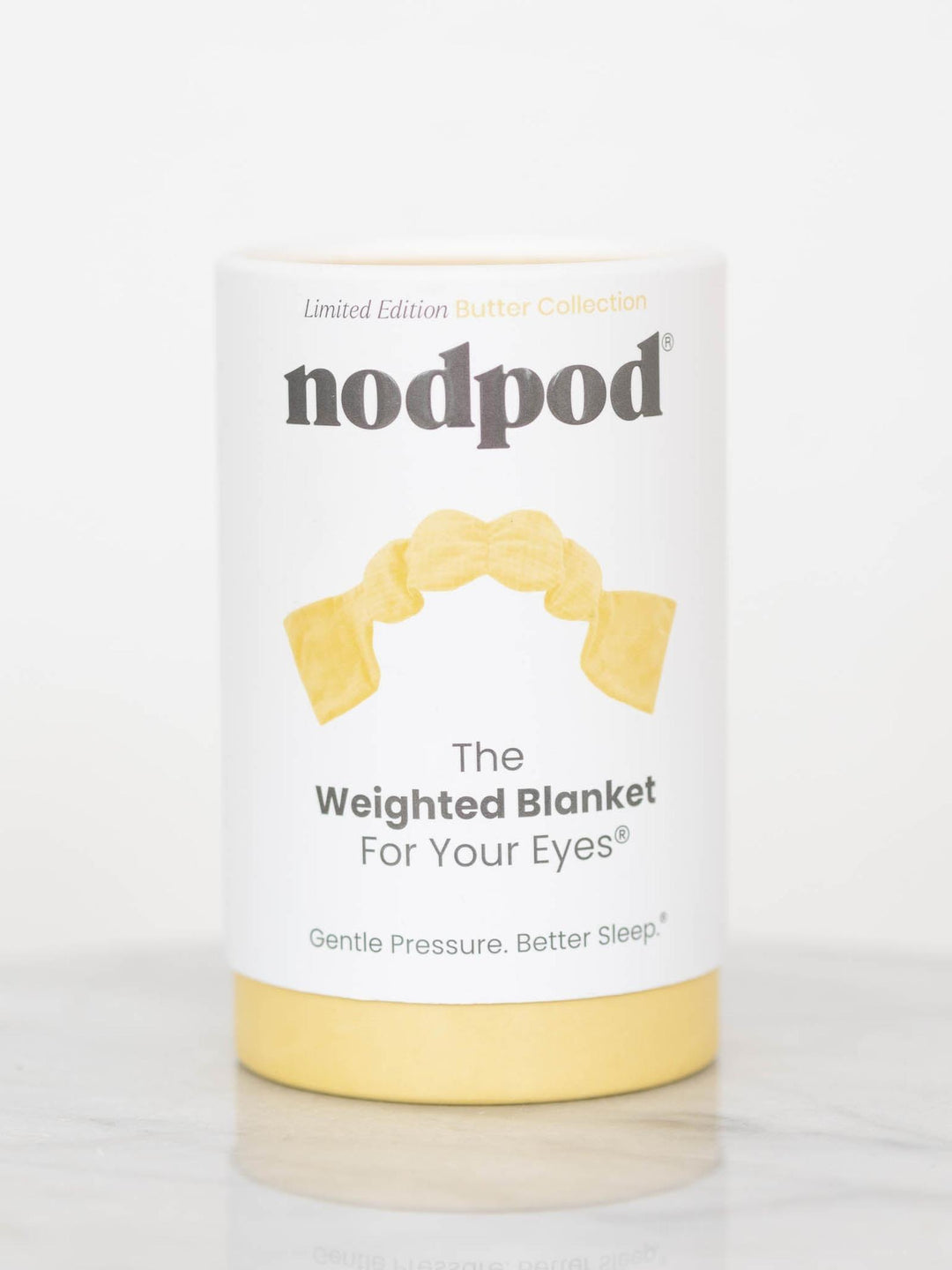 yellow weighted sleep mask