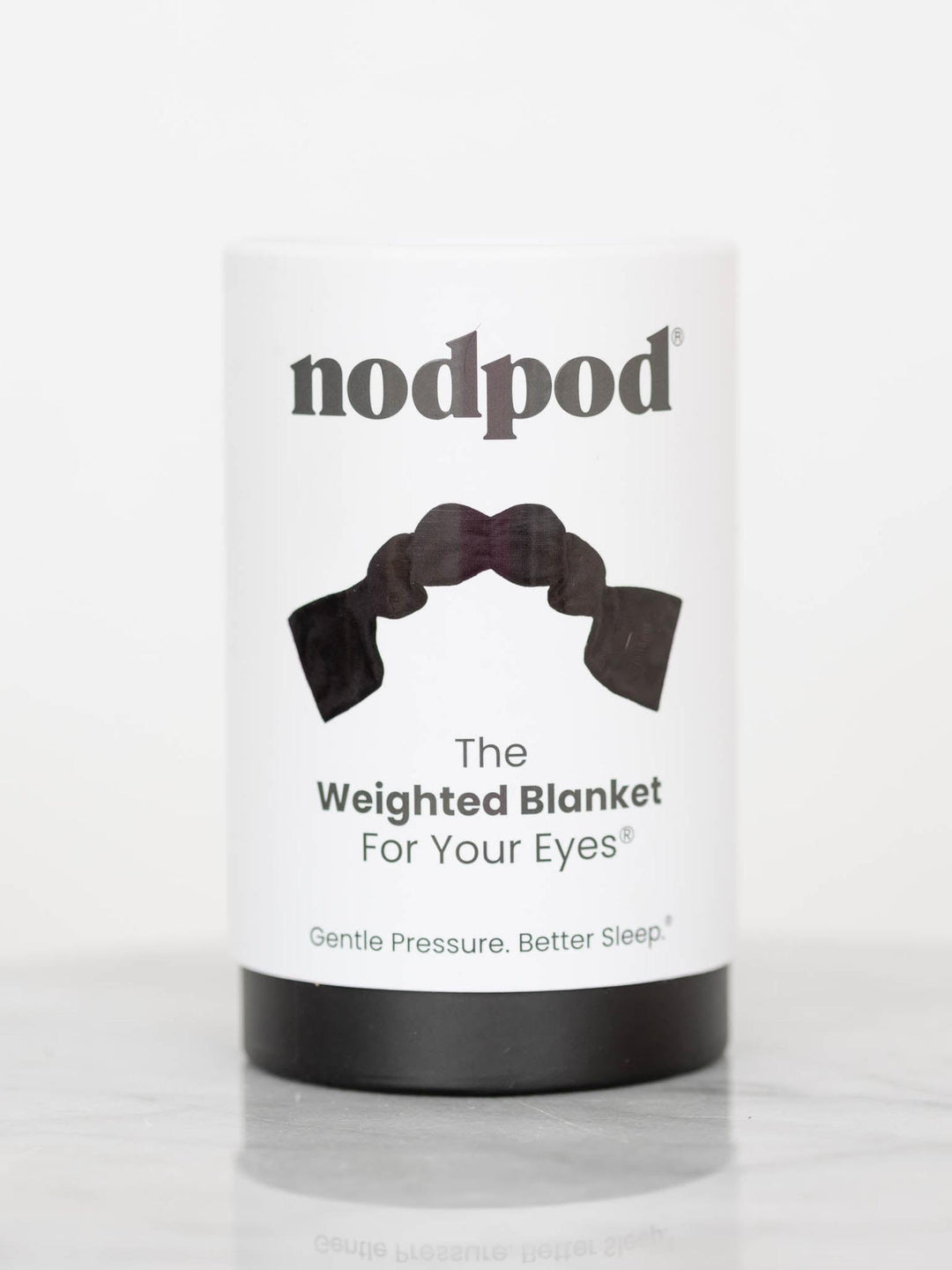black weighted sleep mask