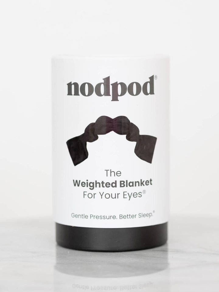 black weighted sleep mask