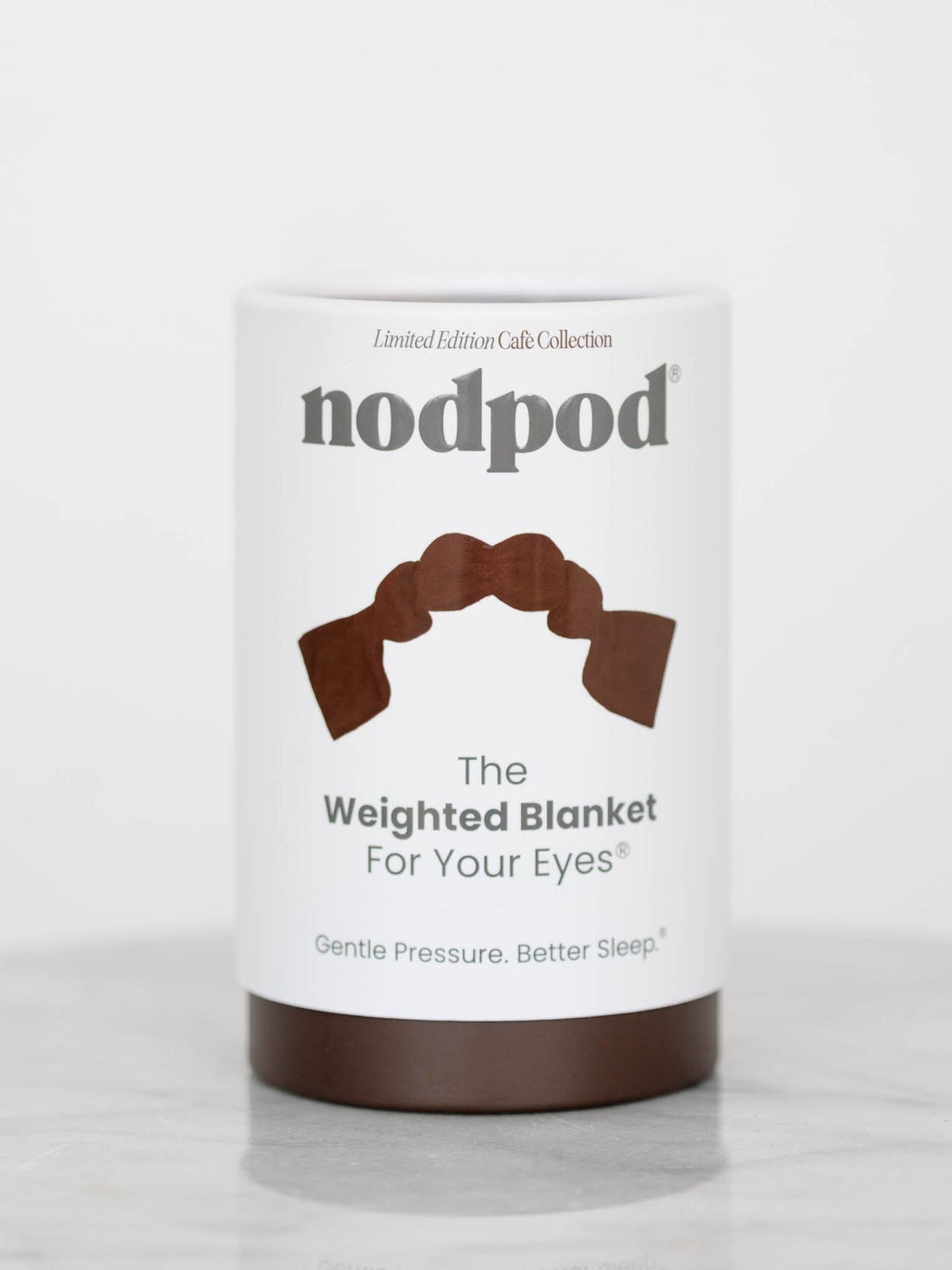 brown weighted sleep mask