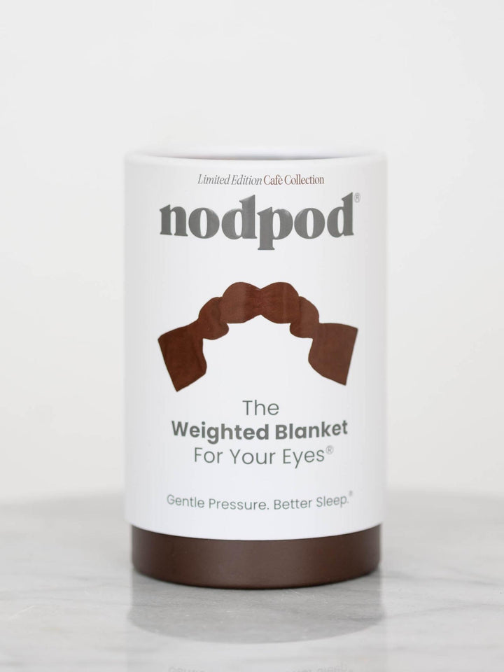 brown weighted sleep mask