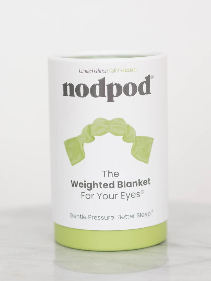 green weighted sleep mask