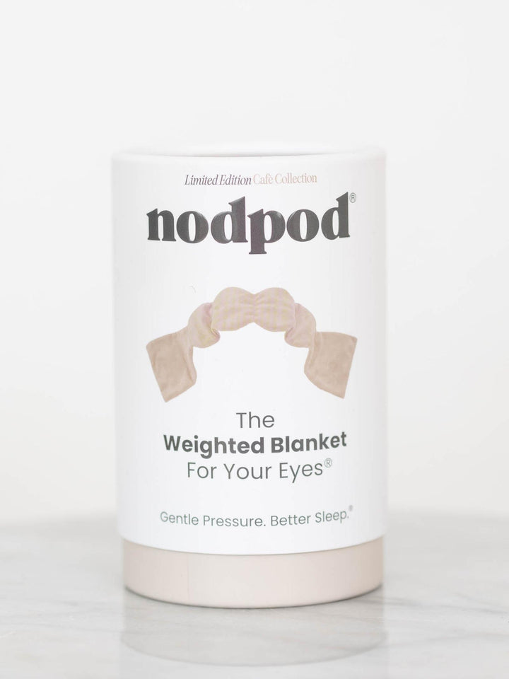 cream weighted sleep mask