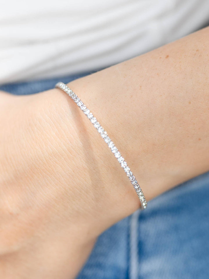 THEIA Clear CZ 1 Row Bangle