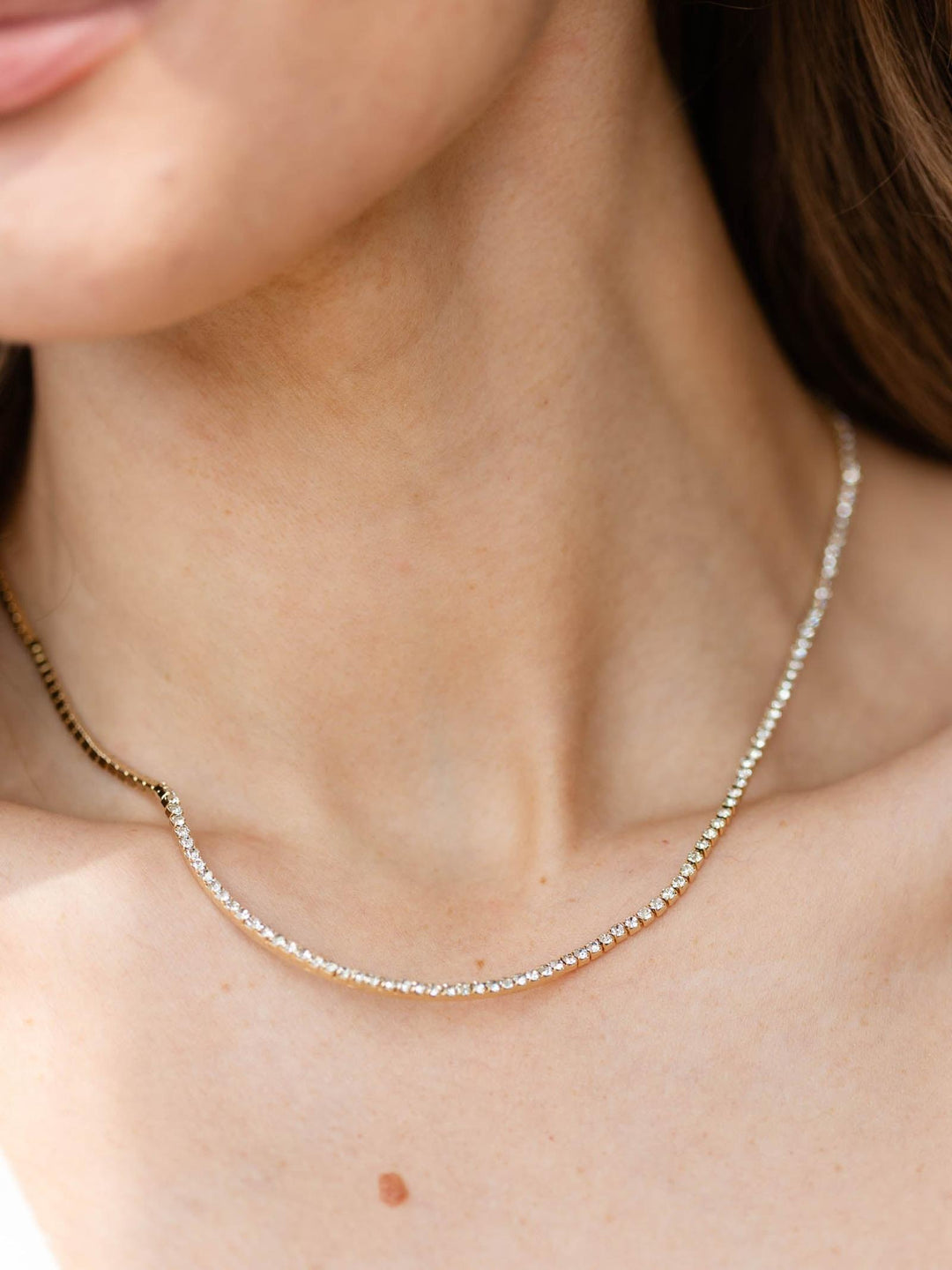 THEIA Eternity Clear CZ Necklace