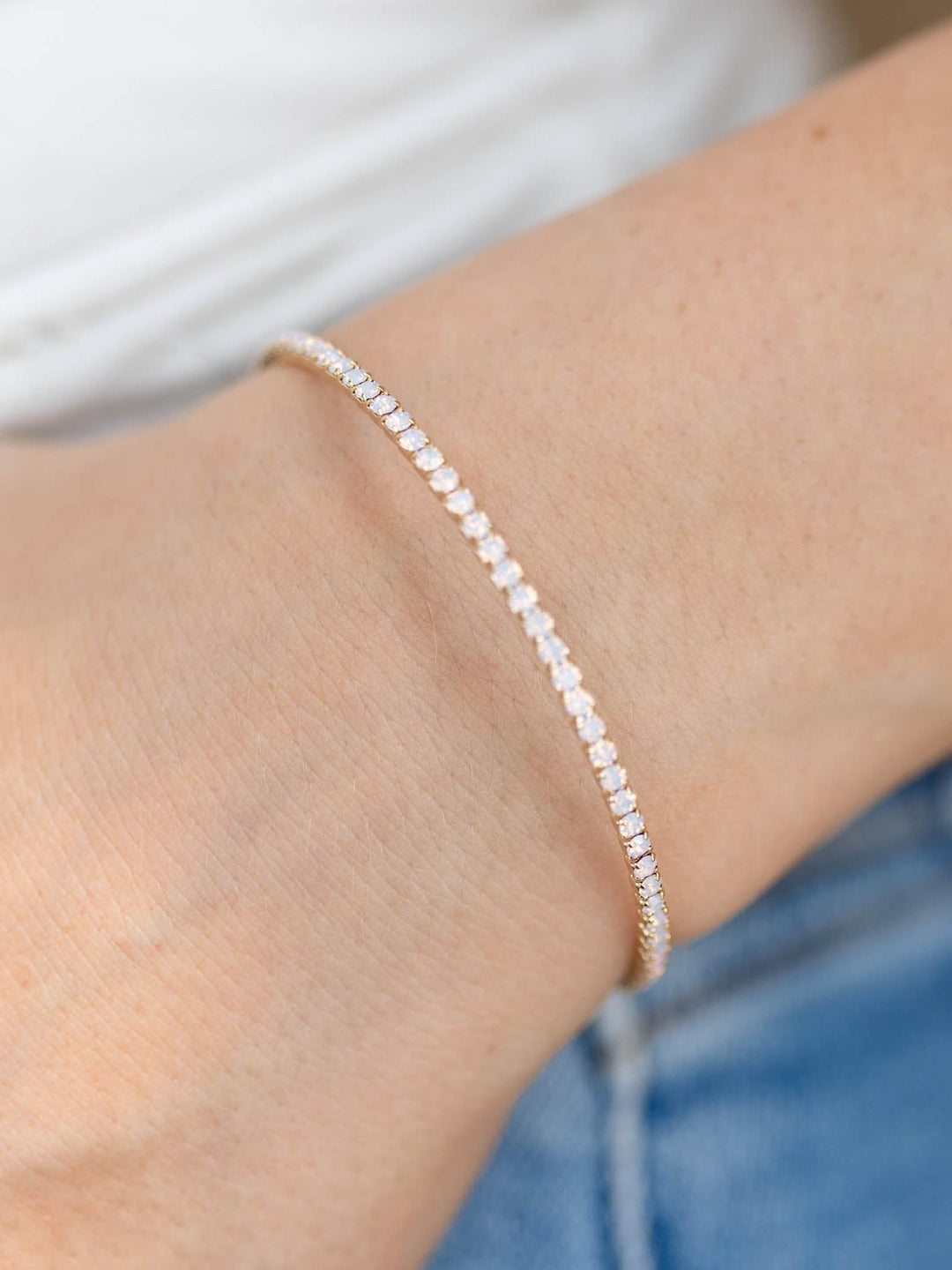 THEIA Opal Swarovski Crystal Bangle