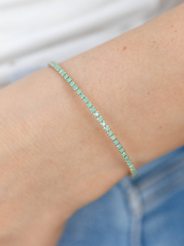 THEIA Opal Swarovski Crystal Bangle