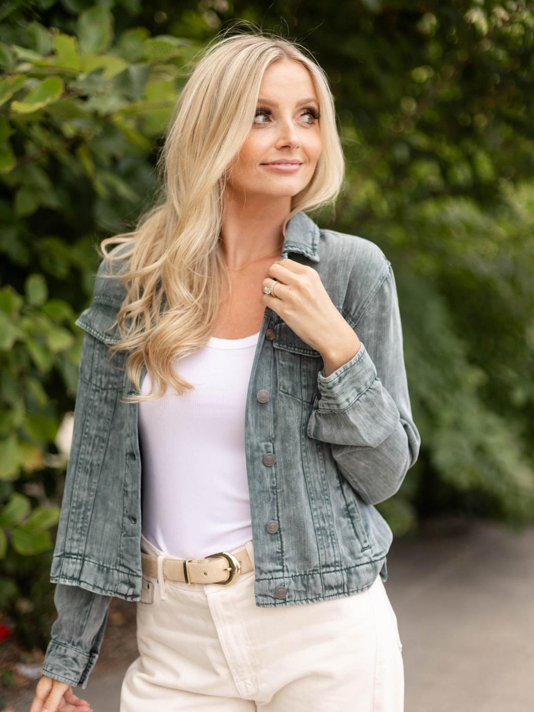 green jacket