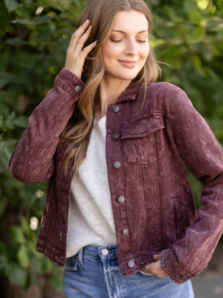 purple jacket