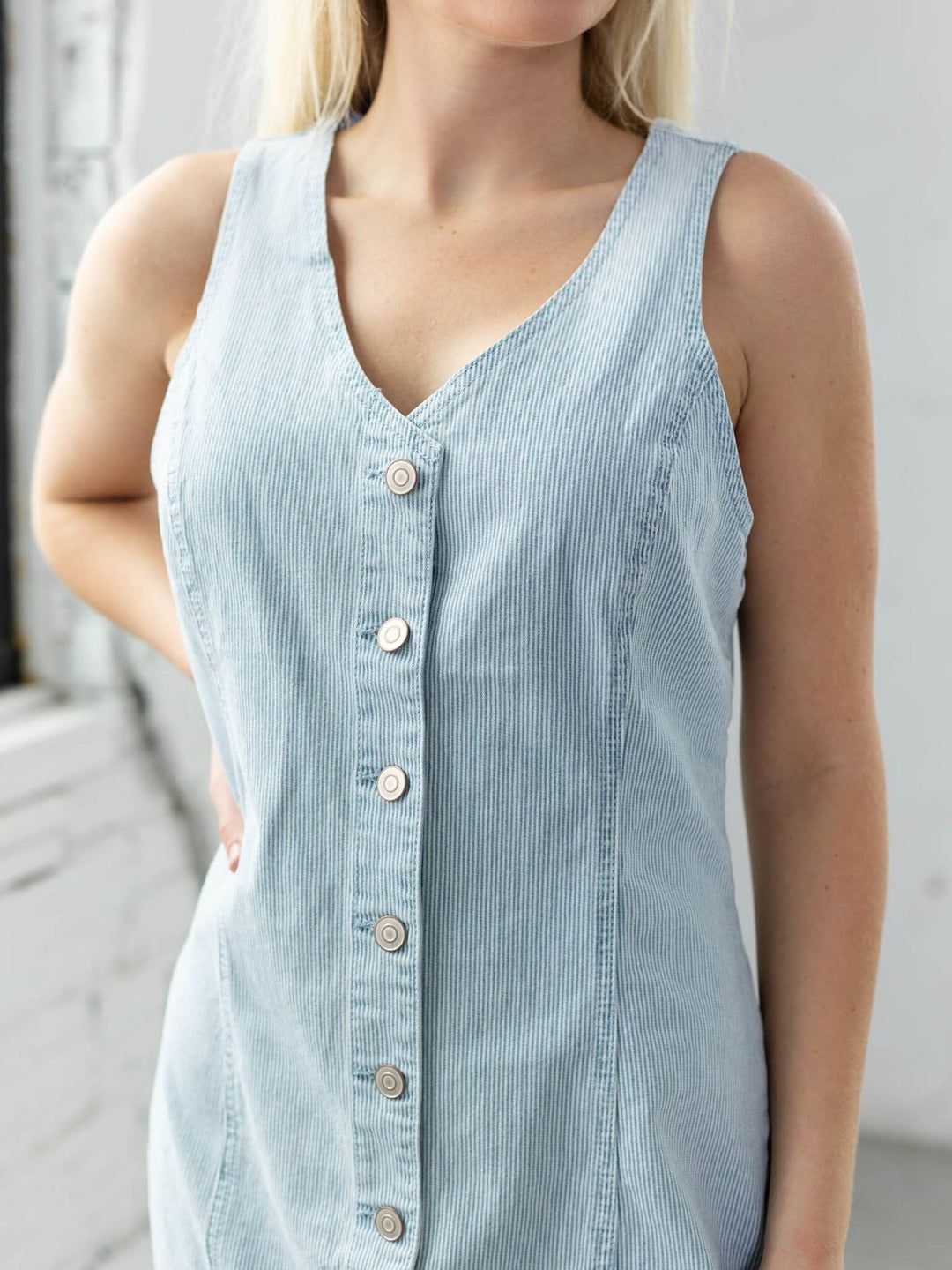 Thread & Supply Irving Dress | Stretch Denim