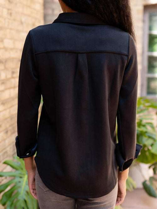 solid black super soft shirt