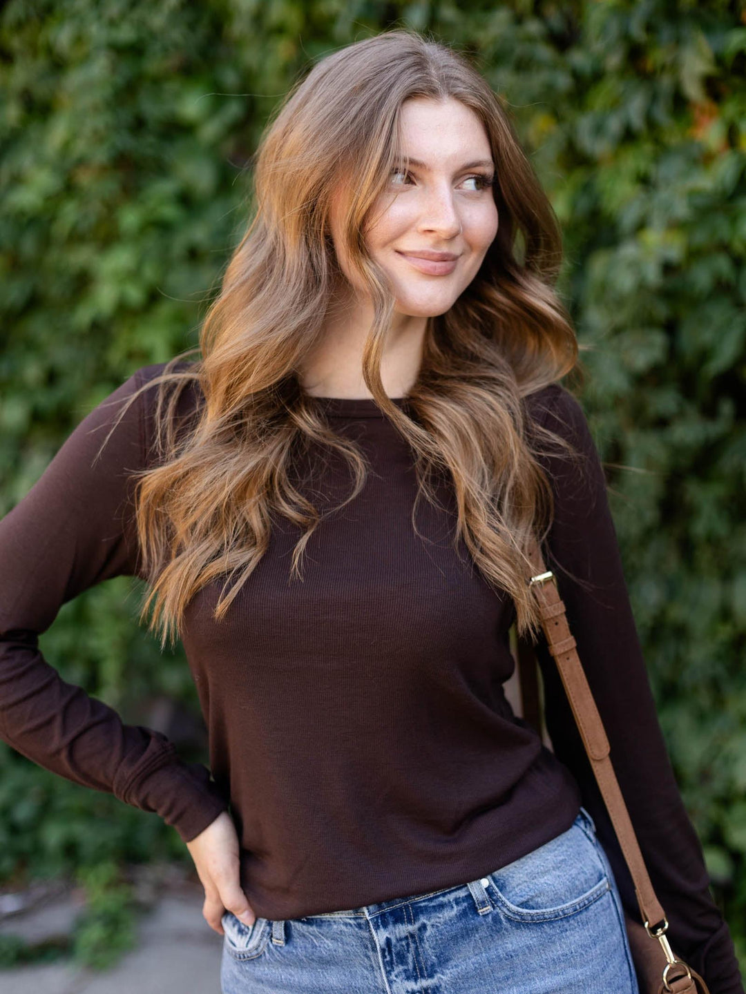 chocolate colored top