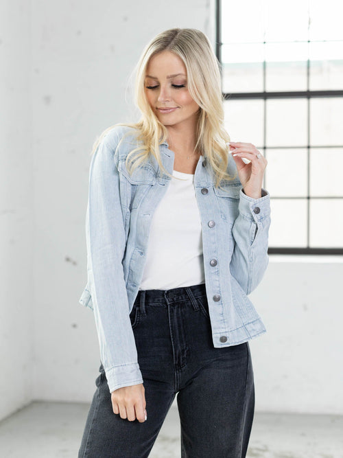 super soft denim jacket