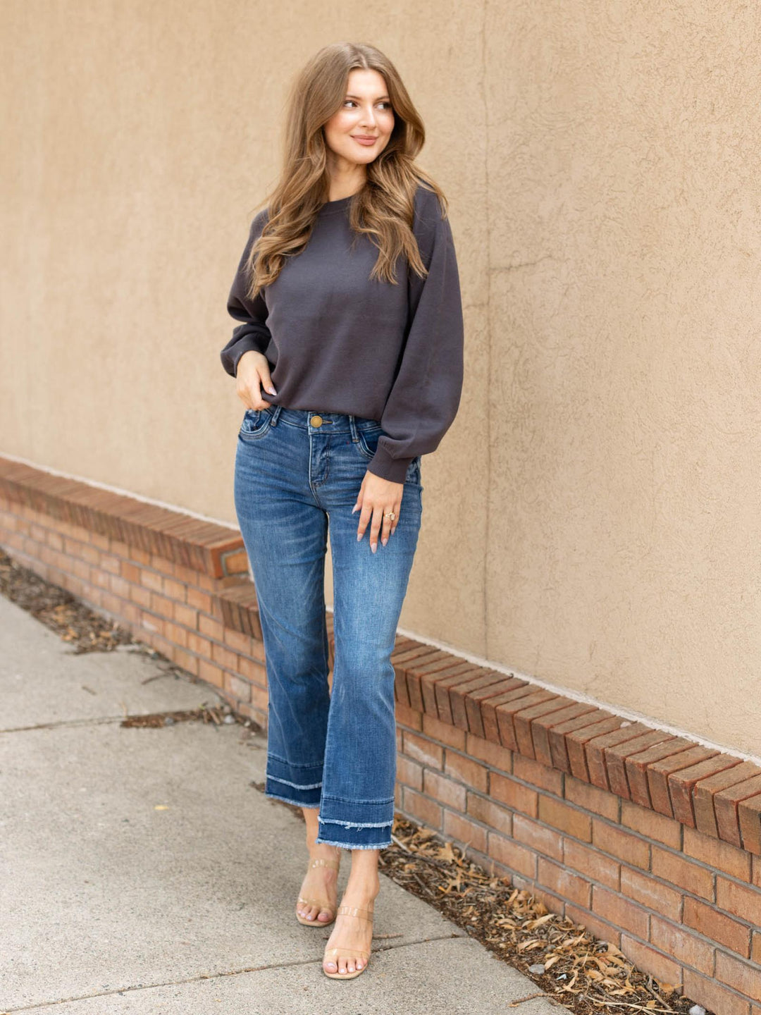 grey sweater