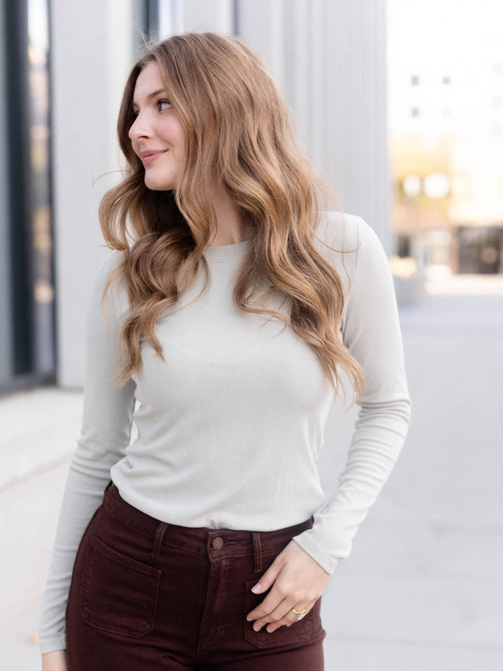 Ultra Soft Long Sleeve Crew Neck Tee