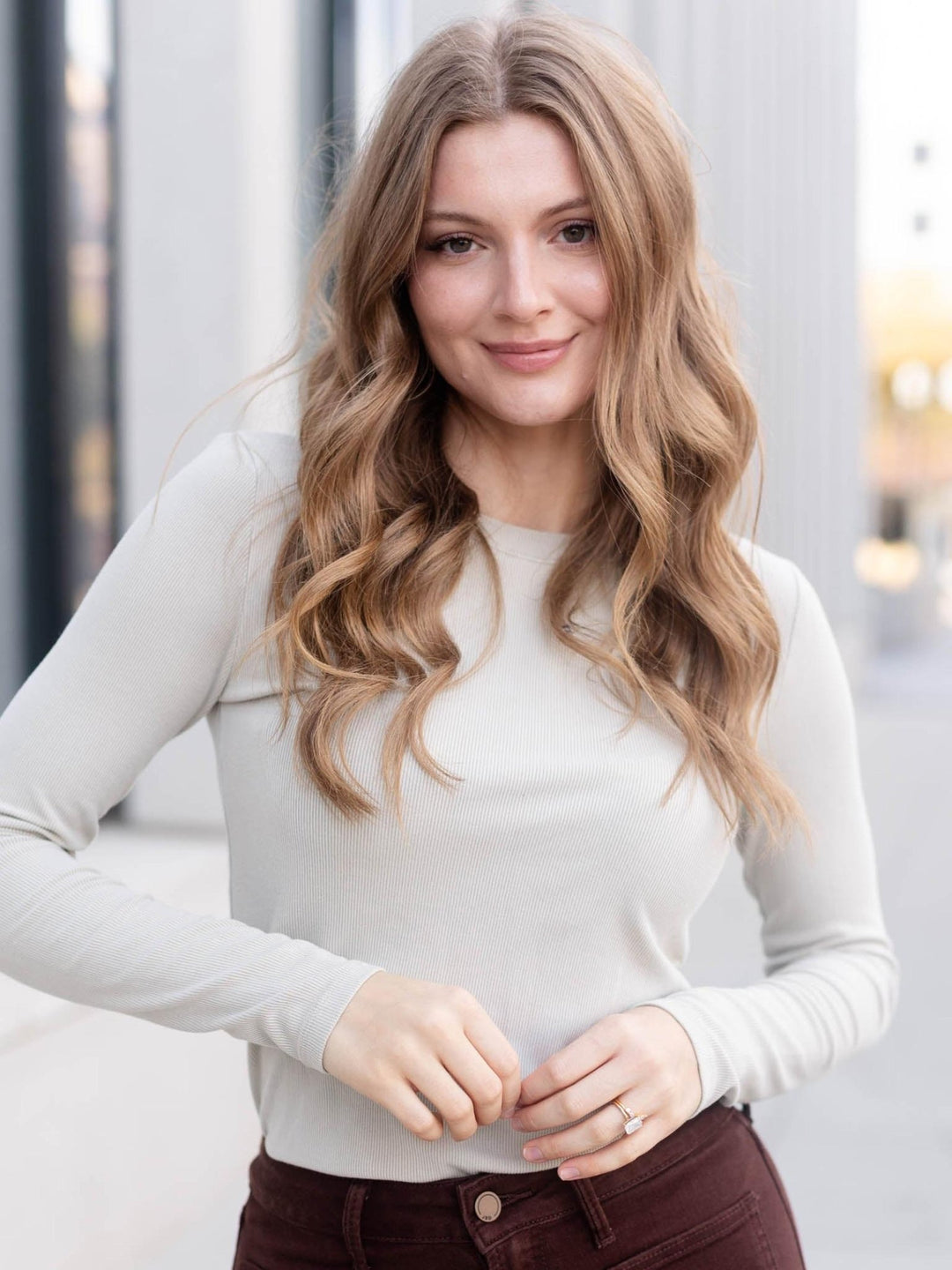 Ultra Soft Long Sleeve Crew Neck Tee
