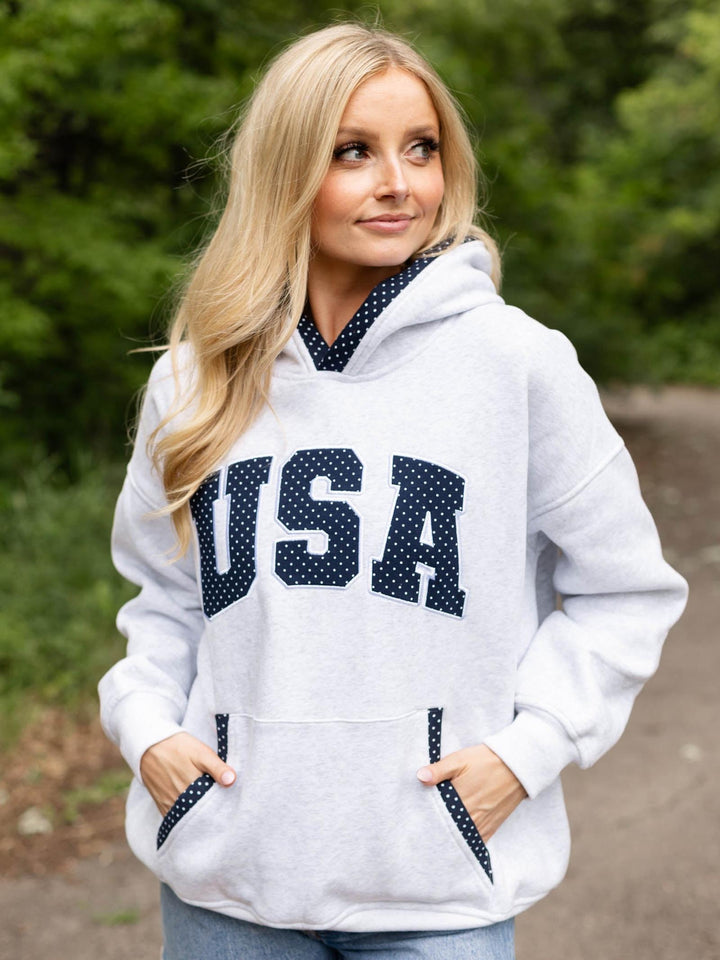 USA Polka Dot Hoodie