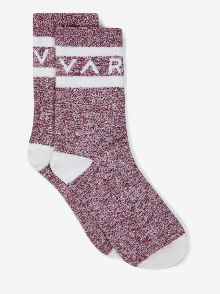 wine colored marled socks