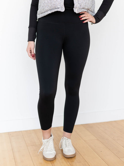 super soft black ankle leggings